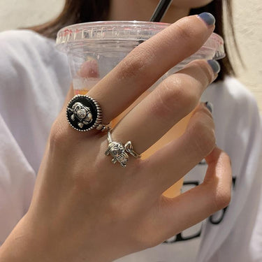 THAI SILVER Indian Elephant Ring - 2 Styles